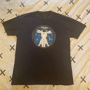 Plamercash NASA Shirt XL Black Da Vinci Astronaut